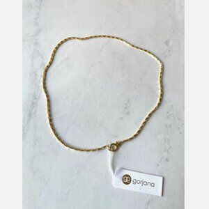 Last One! NWT Gorjana Gold Plated Zoey Chain Necklace